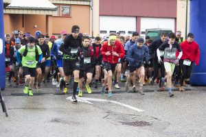 Photo de la ligne de départ du trail de la Michaille édition 2024